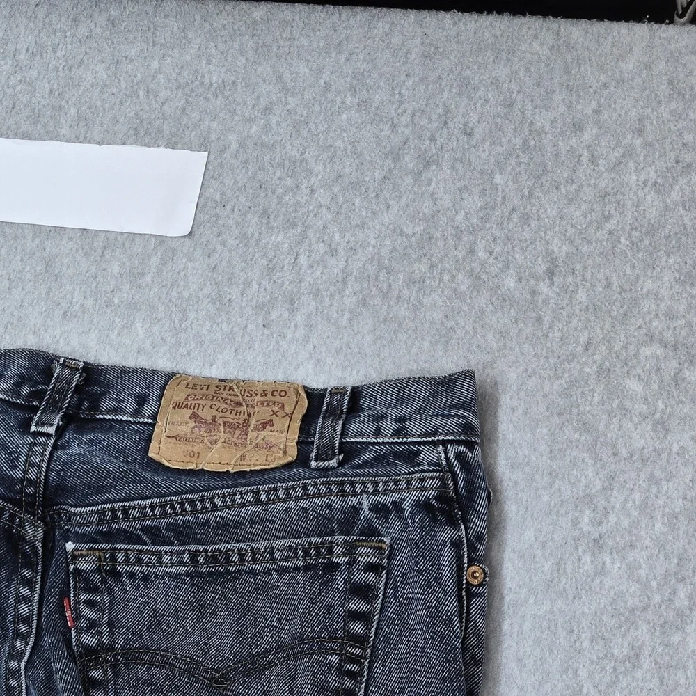 VINTAGE Levi's 501 Men Jeans 31X32 Gray 90s‎ USA Denim Straight 29
